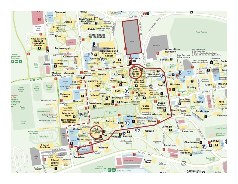 2022 Gala Map Collins Center for the Arts